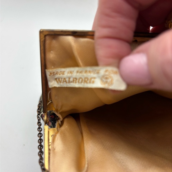 Walborg Floral Tapestry Clutch with Chain - Picture 4 of 8